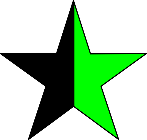 Векторный рисунок символа зеленый анархизм